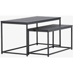 Venture Home Staal - Ensemble de tables gigognes - Noir - Publicité Venture Home Staal - Ensemble de tables gigognes - Noir - Publicité