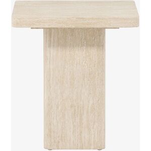 Venture Home Qvart - Kvadratisk sidebord travertin 50x50cm Venture Home Qvart - Kvadratisk sidebord travertin 50x50cm