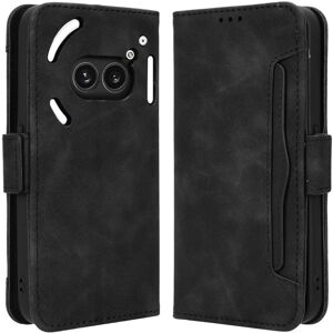 MTK Nothing Phone (2a) Sort læderetui med flere kortpladser MTK Nothing Phone (2a) Sort læderetui med flere kortpladser
