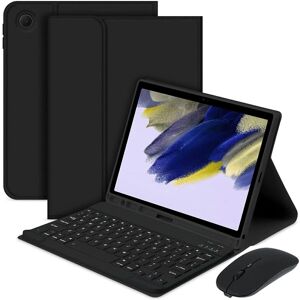 Nahkainen suojakotelo ja kaksoistilainen näppäimistö Galaxy Tab A9+ - Musta Nahkainen suojakotelo ja kaksoistilainen näppäimistö Galaxy Tab A9+ - Musta