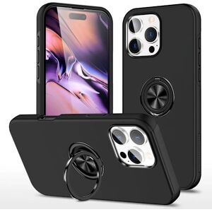 MTK iPhone 16 Pro Max hybridetui - Sort - Ringholder MTK iPhone 16 Pro Max hybridetui - Sort - Ringholder