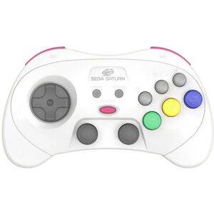 Retro-Bit Sega Saturn Pro Manette Blanche - Manette - Publicité Retro-Bit Sega Saturn Pro Manette Blanche - Manette - Publicité