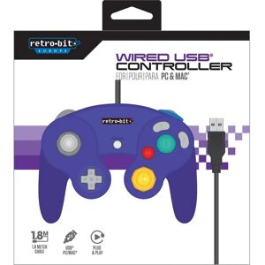 Manette Retro-Bit Gamecube - Violette USB pour PC - Publicité Manette Retro-Bit Gamecube - Violette USB pour PC - Publicité