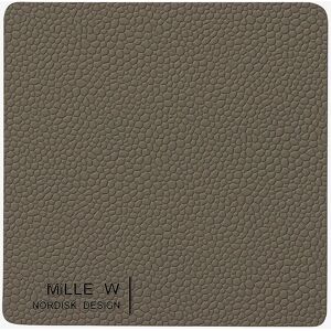 MiLLE W NORDISK DESIGN - Recycled Leather Coasters Set - Grå - Bar- & Drikketilbehør - Homeroom MiLLE W NORDISK DESIGN - Recycled Leather Coasters Set - Grå - Bar- & Drikketilbehør - Homeroom