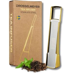 Drosselmeyer Stalowy Słuchawka i Łyżka do Herbaty - Elegancki Szwecki Design Złoto Drosselmeyer Stalowy Słuchawka i Łyżka do Herbaty - Elegancki Szwecki Design Złoto