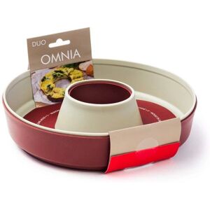 Omnia Siliconen Bakvorm - 2 Stuks, Beige & Bordeaux - Campingoven Accessoire Omnia Siliconen Bakvorm - 2 Stuks, Beige & Bordeaux - Campingoven Accessoire