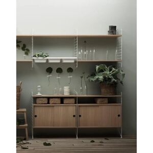 String Meubles - Cabinet à portes coulissantes - Frêne - 78cm - beige - Publicité String Meubles - Cabinet à portes coulissantes - Frêne - 78cm - beige - Publicité