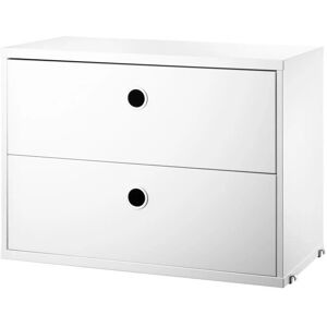 Module de mobilier String avec tiroirs - 58x30cm - Blanc - Système de rangement - Publicité Module de mobilier String avec tiroirs - 58x30cm - Blanc - Système de rangement - Publicité