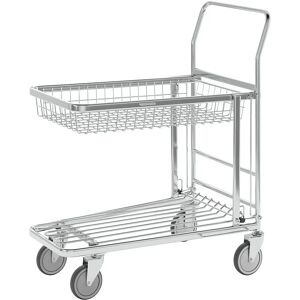 Carrinho de supermercado zincado - 870x530x1010mm - Capacidade 300kg Carrinho de supermercado zincado - 870x530x1010mm - Capacidade 300kg