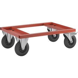 KONGAMEK - Carrello porta pallet - Rosso - 800x600x270 mm - Pallet KONGAMEK - Carrello porta pallet - Rosso - 800x600x270 mm - Pallet