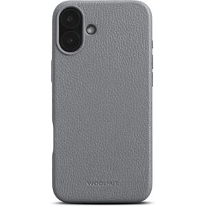 Woolnut Ekte Skinn iPhone 16 Plus Cover - MagSafe Kompatibel - Grå Woolnut Ekte Skinn iPhone 16 Plus Cover - MagSafe Kompatibel - Grå