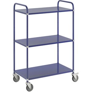 Carrello in Acciaio Blu Kongamek - 3 Mensole 900x440mm Carrello in Acciaio Blu Kongamek - 3 Mensole 900x440mm