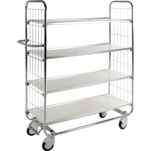 Carrello con scaffali zincati Kongamek - 4 ripiani - 1195x470x1590mm Carrello con scaffali zincati Kongamek - 4 ripiani - 1195x470x1590mm