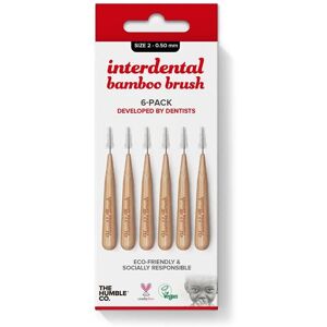 Brosse Interdentaire Humble Co. 0,50mm - Rouge - Pack de 6 - Publicité Brosse Interdentaire Humble Co. 0,50mm - Rouge - Pack de 6 - Publicité