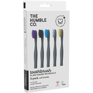 Humble Co. Brosse à dents - Naturelle végétale ultra douce - Pack de 5 - Publicité Humble Co. Brosse à dents - Naturelle végétale ultra douce - Pack de 5 - Publicité