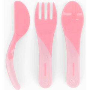 Conjunto de Talheres para Crianças Rosa Twistshake - Aprender & Viajar Conjunto de Talheres para Crianças Rosa Twistshake - Aprender & Viajar