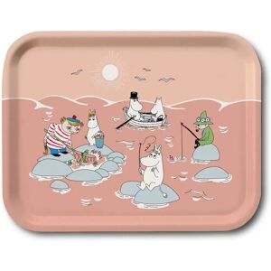 Opto Design - Plateau Moomin été 2022 Fiske 20x27 cm Rose - Plate Opto Design - Plateau Moomin été 2022 Fiske 20x27 cm Rose - Plate