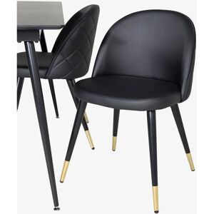 Venture Home Schwarze Messing Velvet Esszimmerstühle - Esszimmerstühle Venture Home Schwarze Messing Velvet Esszimmerstühle - Esszimmerstühle