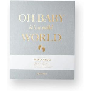 PRINTWORKS Wild World Baby Album - Silver - Baby it's a Wild World - Photo Album PRINTWORKS Wild World Baby Album - Silver - Baby it's a Wild World - Photo Album