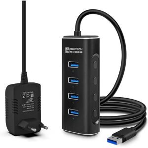 NÖRDIC - USB-HUB80 - Musta - 4-Port - USB Hub NÖRDIC - USB-HUB80 - Musta - 4-Port - USB Hub