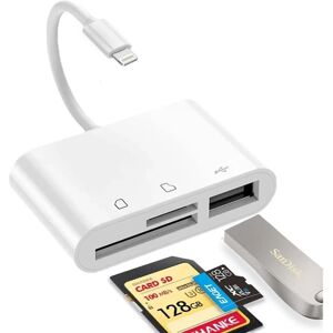 NÖRDIC Lightning kortlukija UHS-I SD MicroSD USB-A 3.0 NÖRDIC Lightning kortlukija UHS-I SD MicroSD USB-A 3.0