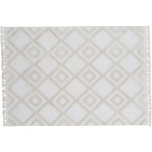 Venture Home Towa Tapis en polyester - 160x230cm - Blanc - Publicité Venture Home Towa Tapis en polyester - 160x230cm - Blanc - Publicité