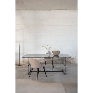 Venture Design Leif Table à Manger - Verre Fumé - Cadre Noir - 200x90cm - Publicité Venture Design Leif Table à Manger - Verre Fumé - Cadre Noir - 200x90cm - Publicité