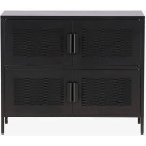 Venture Home Armoire - Style Industriel - Noir - Publicité Venture Home Armoire - Style Industriel - Noir - Publicité