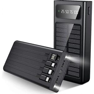 SiGN Solar Powerbank mit Integrierten Kabeln - 20000mAh - Powerbank SiGN Solar Powerbank mit Integrierten Kabeln - 20000mAh - Powerbank