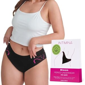 Intimina Brand Model - Organic Cotton Period Underwear - Black - Period Underwear Intimina Brand Model - Organic Cotton Period Underwear - Black - Period Underwear