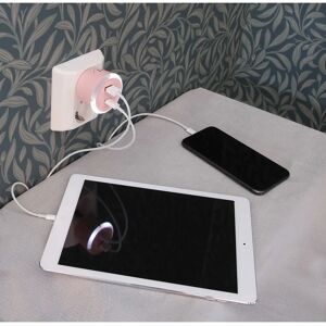 Rosa säkerhetstimer CAPIDI USB A+C - USB-laddare Rosa säkerhetstimer CAPIDI USB A+C - USB-laddare