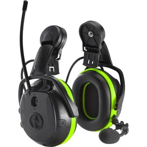 Montaje en casco Hellberg Synergy MP - Negro/Verde - Casco de protección auditiva Montaje en casco Hellberg Synergy MP - Negro/Verde - Casco de protección auditiva