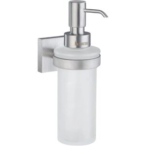 Smedbo Børstet Krom Frosted Glass Wall Soap Dispenser - House Smedbo Børstet Krom Frosted Glass Wall Soap Dispenser - House