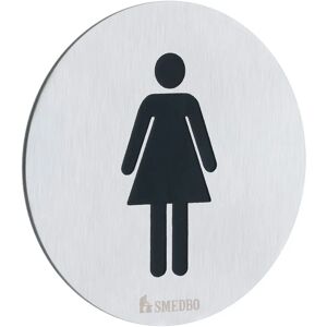Smedbo FS956 - Geborsteld roestvrij staal dames WC-beschermschild Smedbo FS956 - Geborsteld roestvrij staal dames WC-beschermschild