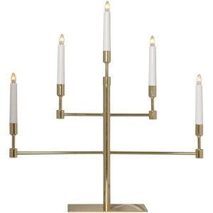 Star Trading - Sähkökynttelikkö Vide, korkeus 53 cm - Messinkiä Star Trading - Sähkökynttelikkö Vide, korkeus 53 cm - Messinkiä