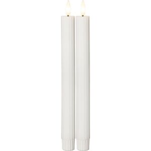 Star Trading Bougie LED - Cire Antique Rayée, 25cm - Publicité Star Trading Bougie LED - Cire Antique Rayée, 25cm - Publicité