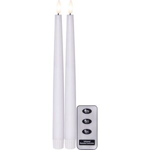 Star Trading LED-kynttilä - 28cm - Valkoinen - Kaukosäädin Star Trading LED-kynttilä - 28cm - Valkoinen - Kaukosäädin