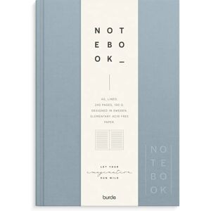 BURDE A5 Lyseblå Linjeret Notesbog - Notatbog BURDE A5 Lyseblå Linjeret Notesbog - Notatbog