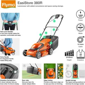 Flymo Easistore 380R Electric Rotary Lawn Mower Flymo Easistore 380R Electric Rotary Lawn Mower