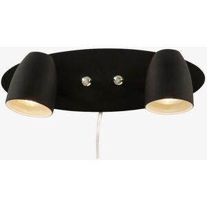 Aneta Lighting - Dobbelt Vegglampe - Svart - Vegglampe Aneta Lighting - Dobbelt Vegglampe - Svart - Vegglampe