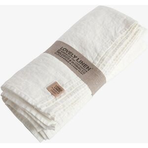 Lovely Linen - Dug Lovely i vasket hør - Hvid - 145X250 Lovely Linen - Dug Lovely i vasket hør - Hvid - 145X250