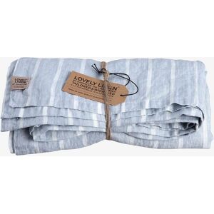 Lovely Linen - Stripet Dynebelegg - Sininen - 145X250 - Borddeksel Lovely Linen - Stripet Dynebelegg - Sininen - 145X250 - Borddeksel