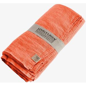 Lovely Linen - 145X300 - Orange Borddække - Rynket Linned Lovely Linen - 145X300 - Orange Borddække - Rynket Linned