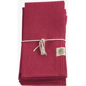 Lovely Linen - Model Classic - Rød - 4-pak - Servietter Lovely Linen - Model Classic - Rød - 4-pak - Servietter
