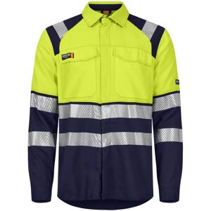Tranemo Flammehemmende skjorte - Gul/Navy - Arbeidsskjorte Tranemo Flammehemmende skjorte - Gul/Navy - Arbeidsskjorte