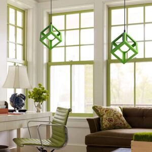 STOEX Green Modern Colorful Pendant Light Cube Shape Hanging Light - Pendant Light STOEX Green Modern Colorful Pendant Light Cube Shape Hanging Light - Pendant Light