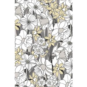 Duro. - Påskeliljebakgrunn - Grå - Tapet Duro. - Påskeliljebakgrunn - Grå - Tapet