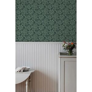 Duro Högstatorpet Grön Blommig Tapet - Tapet Duro Högstatorpet Grön Blommig Tapet - Tapet