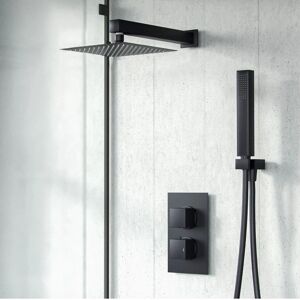 NES Home - Voilet - Matte Black - Thermostatic Mixer Valve NES Home - Voilet - Matte Black - Thermostatic Mixer Valve