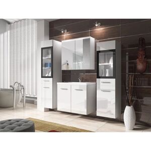 BRATEX - MADRID II - Blanco Brillo - Bathroom Cabinet Set BRATEX - MADRID II - Blanco Brillo - Bathroom Cabinet Set